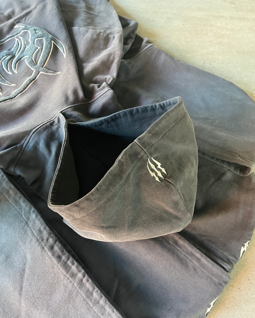 Charcoal Hoodie - Vintage Black Wash