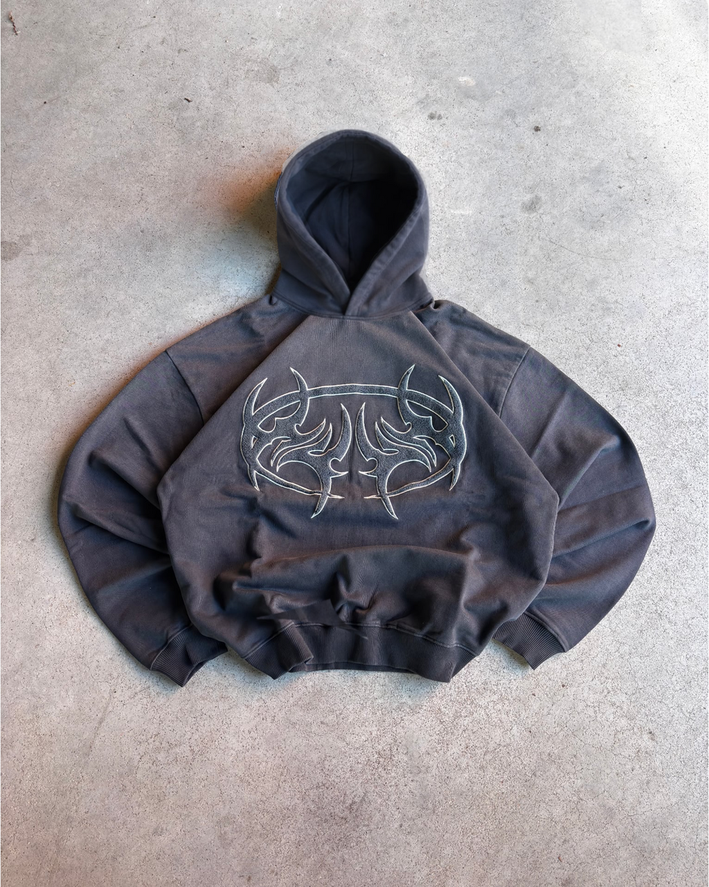 Charcoal Hoodie - Vintage Black Wash